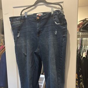 ARULA Blue Boyfriend Jeans Modern Fit